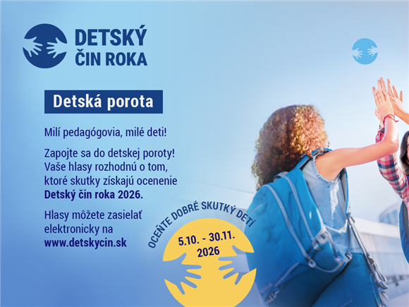 Detský čin roka 2026 - ďakujeme